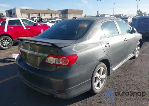 2011 Toyota Corolla S from USA, damaged, VIN 2T1BU4EE9BC730443